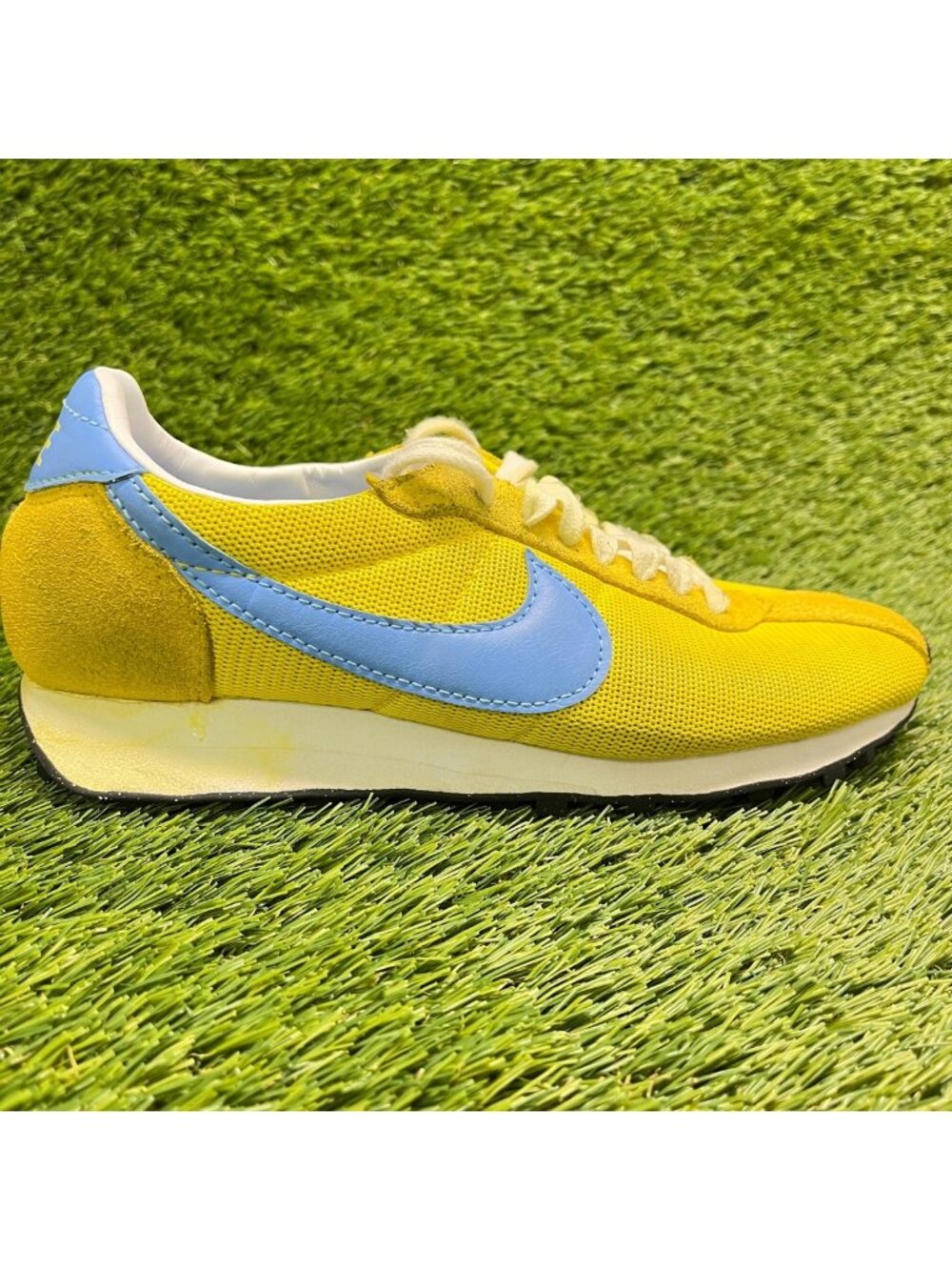 Nike LD-1000 Womens Size 8 Yellow Blue Athletic Running Walking Shoes Sneakers
